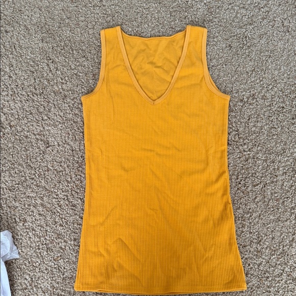 Woolx Tops - Woolx Marigold Merino Ribbed Tank Top
